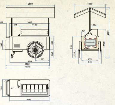Vitrine à glace – Chariot Carretino – Image 6