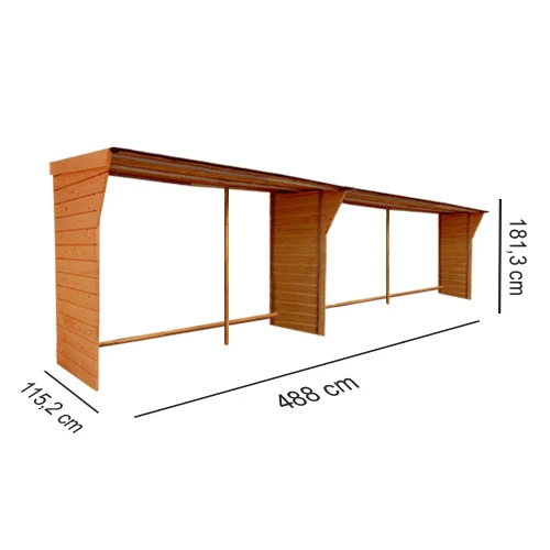 Abri bûches – 10 stères – EMABRI-AB10 – Image 5