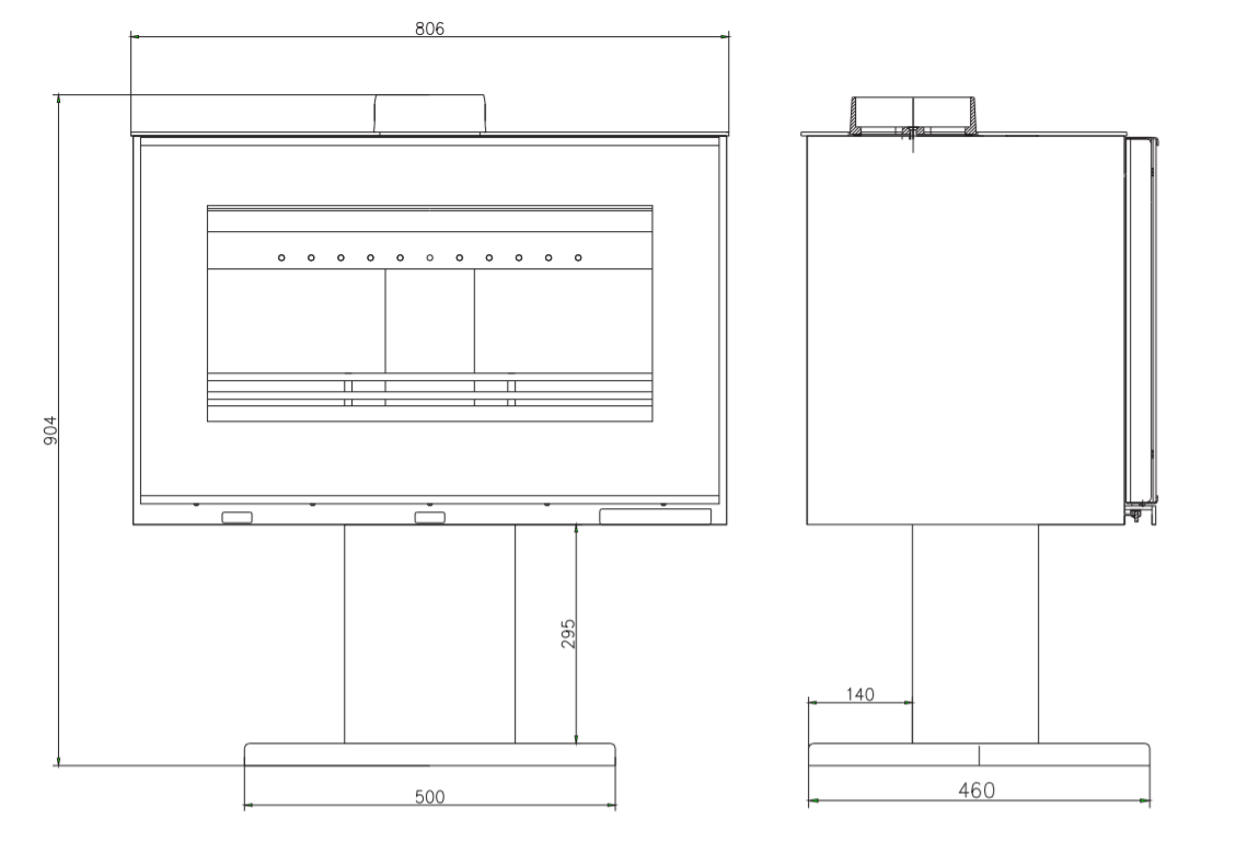 Poêle à bois – BELLEZA UNICA – 8kW – Image 12