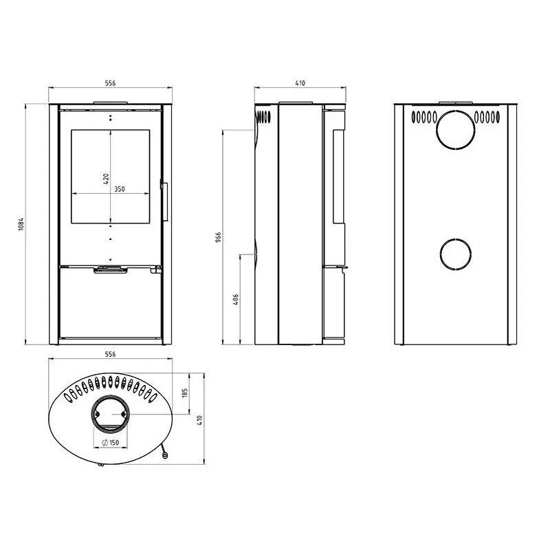 Poêle à bois – E14 – EMBER – Image 7