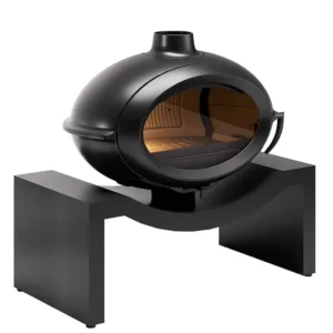 Poêle à bois BRIO sur petit banc – INVICTA