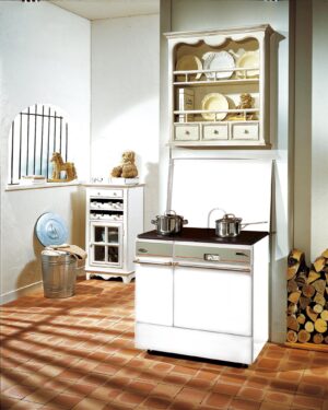 Cuisinière à bois Godin Arpège Blanc 10.5 kW
