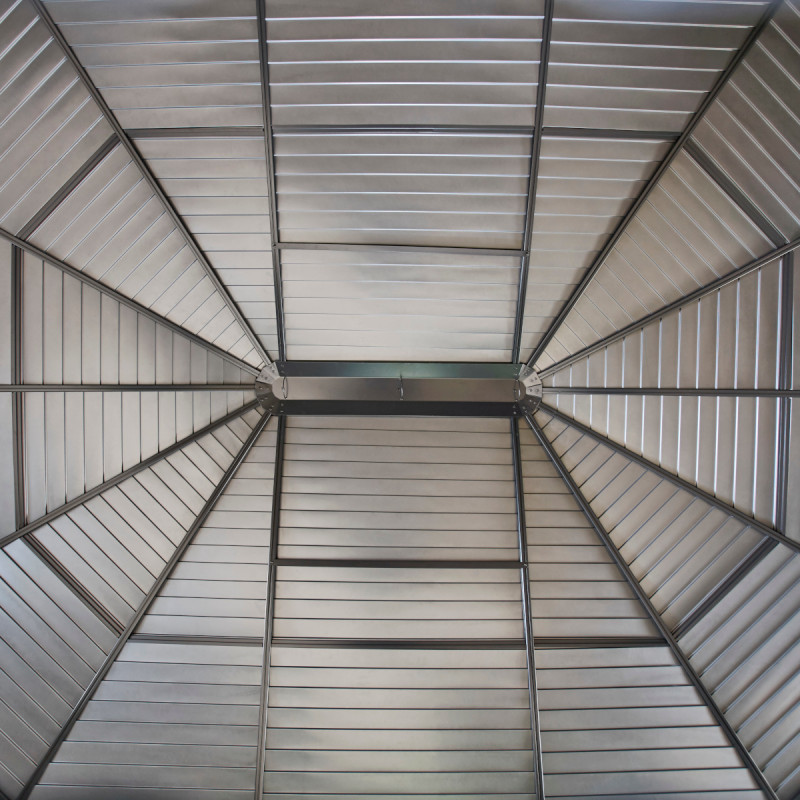 Pavillon Charlestone 384x384cm en aluminium et acier galvanisé – SOJAG – Image 13