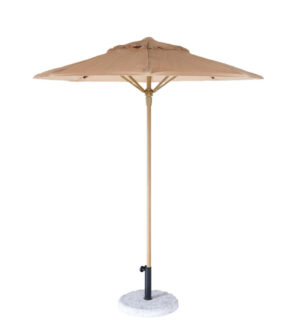 Parasol rond effet raphia