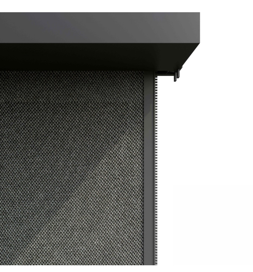 Pergola bioclimatique adossée 4x3m en aluminium blanc avec 1, 2 ou 3 stores, OIA – Image 9